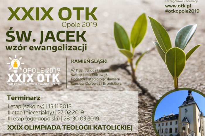 Etap diecezjalny XXIX Olimpiady Teologii Katolickiej Opole 2019