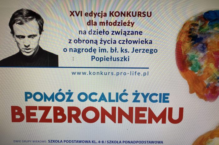 XVI edycja konkursu "Pomóż ocalić życie bezbronnemu"